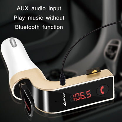 G7 Car Hands-Free Bluetooth FM Player MP3(Rose Gold) by buy2fix