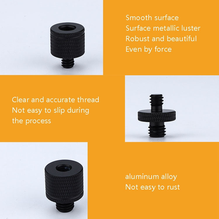 4 PCS Screw Adapter A28 1/4 Male to M10 Male Screw - Camera Accessories by buy2fix | Online Shopping UK | buy2fix