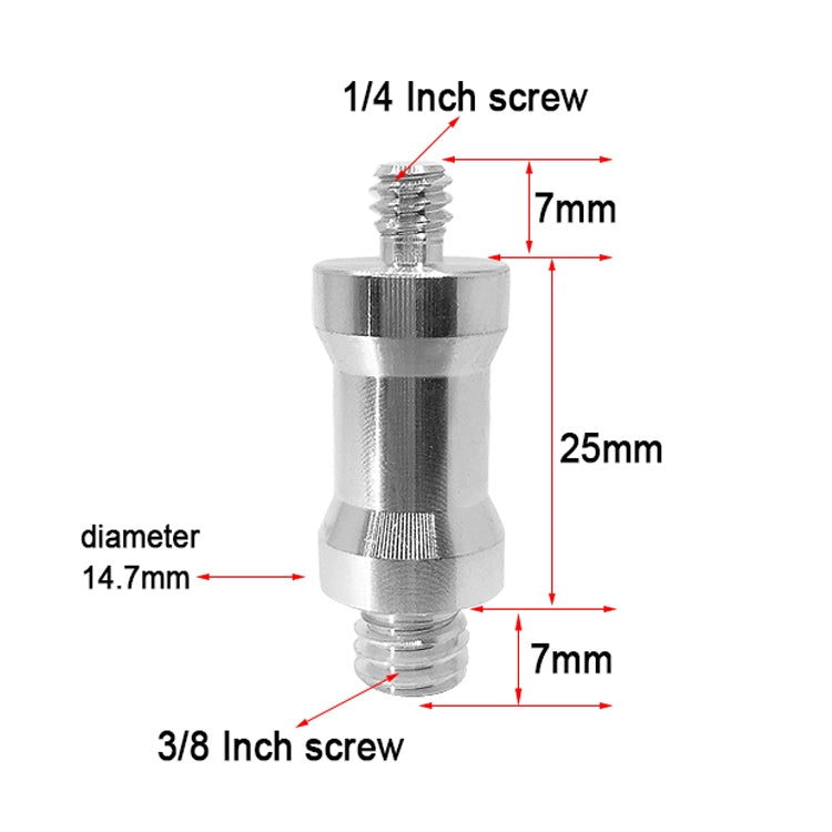 10 PCS Screw Adapter 1/4 Male to 3/8 Male Screw - Camera Accessories by buy2fix | Online Shopping UK | buy2fix