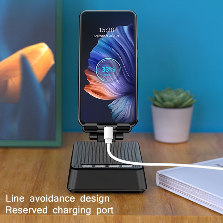 L29 Mobile Phone Holder With Subwoofer Bluetooth Speaker - Desktop Holder by buy2fix | Online Shopping UK | buy2fix