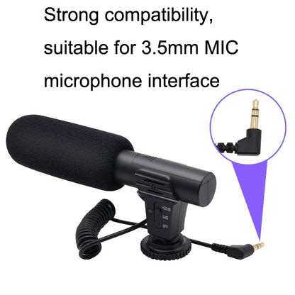 MAMEN MIC-05 Micro SLR Camera Microphone(Black) - Consumer Electronics by MAMEN | Online Shopping UK | buy2fix