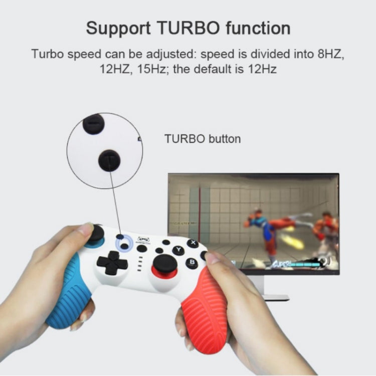 SW510 Wireless Bluetooth Controller With Vibration For Switch Pro(Red Blue) - Gamepads by buy2fix | Online Shopping UK | buy2fix