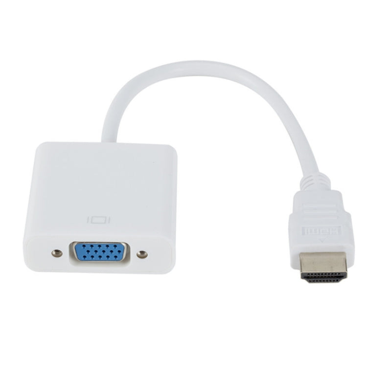 ZHQ008 HD HDMI To VGA Converter with Audio(White) - Converter by buy2fix | Online Shopping UK | buy2fix