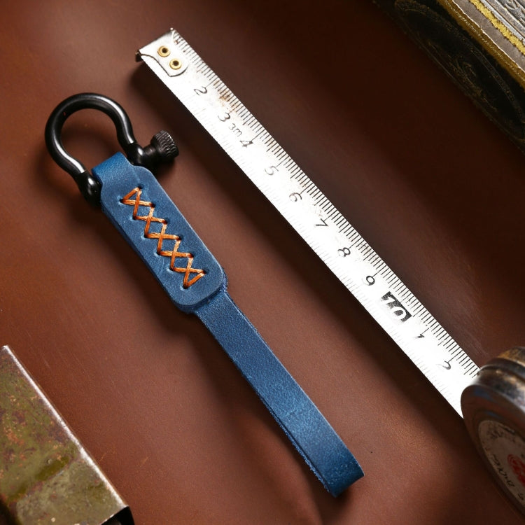 A001 Car Keychain Leather Long Key Rope(Crazy Horse Brown) by buy2fix