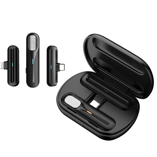 FerTo DX01 Wireless Collar Microphone 2.4G Live Broadcast Equipment, Style: 8 Pin + Charging Bin by buy2fix