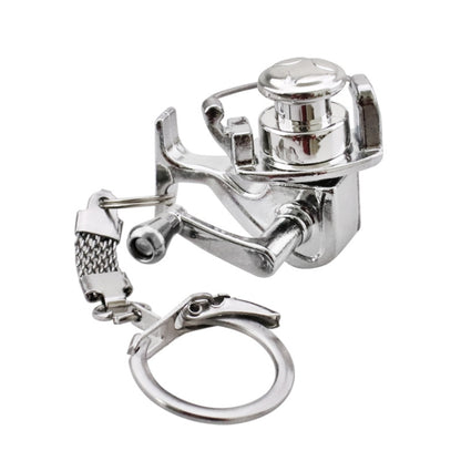Metal Fishing Wheel Decoration Pendant Mini Wheel Fish Key Chain, Color: A by buy2fix