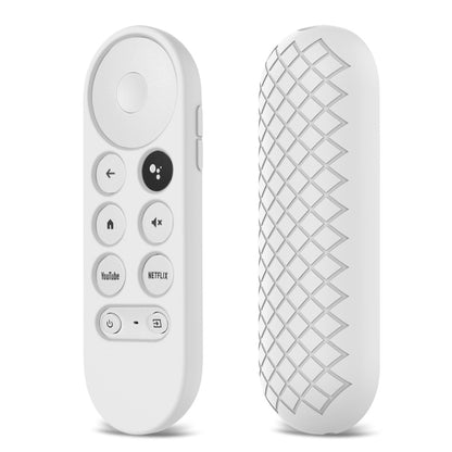 2 PCS Silicone Protective Shell for Google Chromecast 2020 Remote Control(White) - Consumer Electronics by buy2fix | Online Shopping UK | buy2fix