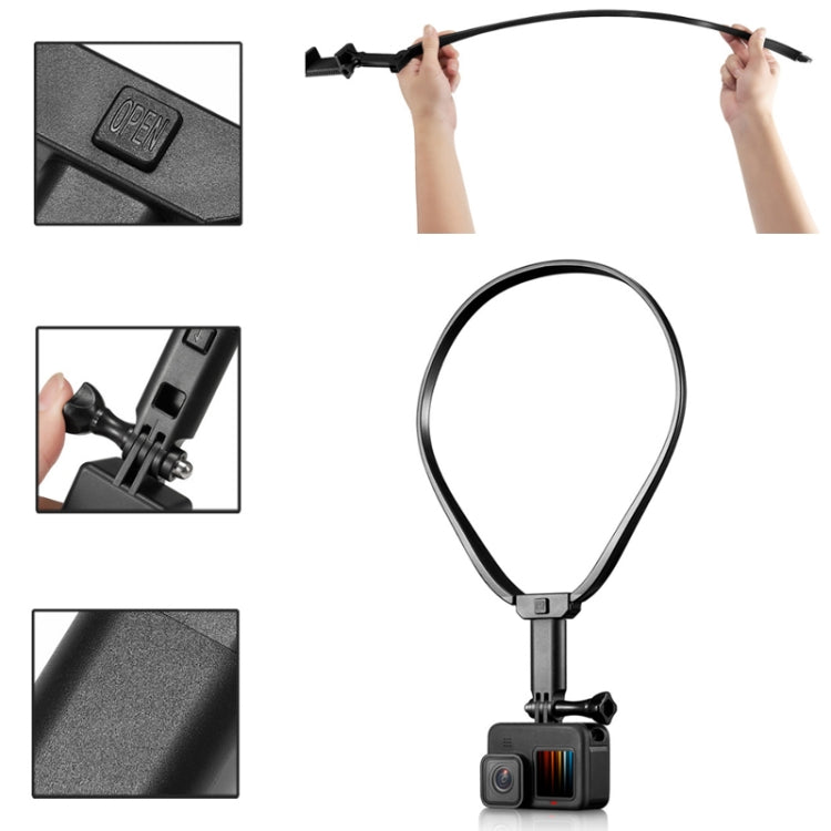 Action Camera Neck-hanging Bracket(Black) - DJI & GoPro Accessories by buy2fix | Online Shopping UK | buy2fix