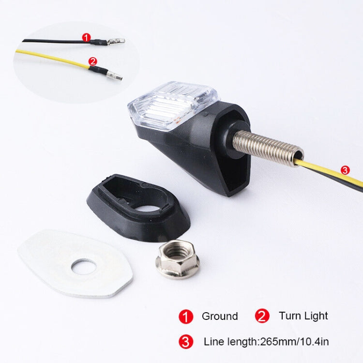 2pcs Motorcycle Steering Lamp Small Shark LED Highlight(MK-100) by buy2fix