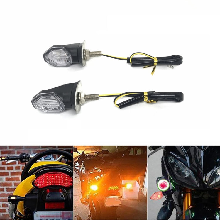 2pcs Motorcycle Steering Lamp Small Shark LED Highlight(MK-100) by buy2fix
