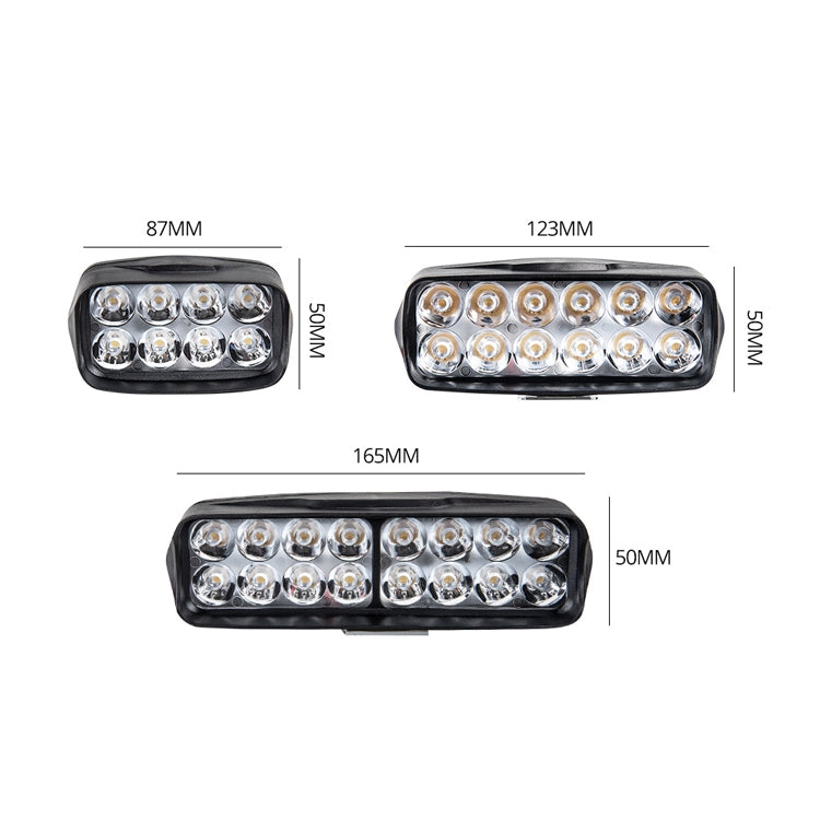 2 PCS MK-265 Motorcycle Character Shooting Light Auxiliary Day Running Light, Style: 16 LEDs by buy2fix