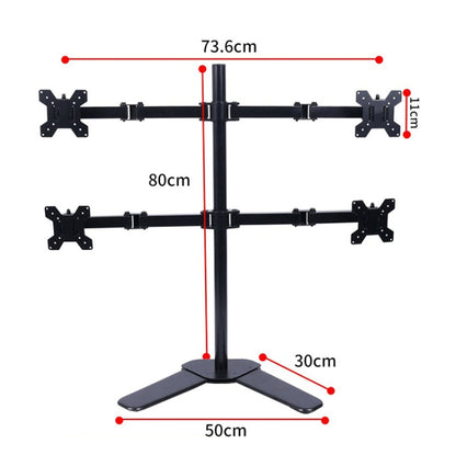 Desktop Lifting Monitor Stand Bracket Four Screen  Desk Base - Consumer Electronics by buy2fix | Online Shopping UK | buy2fix