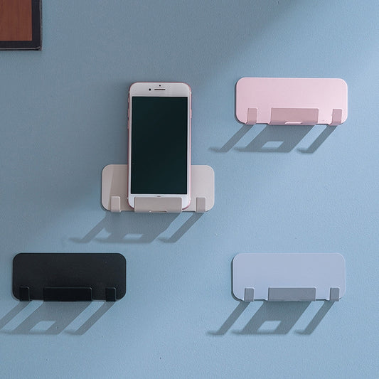 2 PCS Punch-Free Wall-Mounted Rack Mobile Phone Charging Holder(Blue) by buy2fix