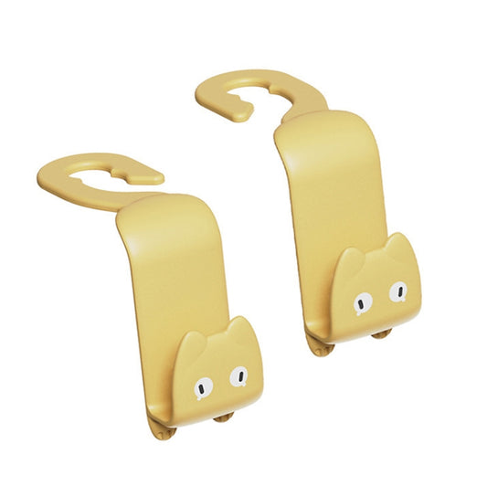 5 Sets Cartoon Car Hook Seat Upholstery Hook(Toast Orange) - In Car by buy2fix | Online Shopping UK | buy2fix