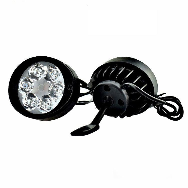 2 PCS MK-262 6 LEDs Motorcycle Fog Lamp Shooting Light by buy2fix