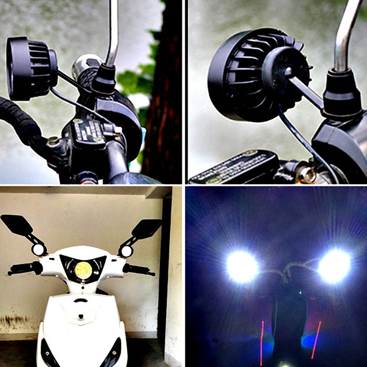 2 PCS MK-262 6 LEDs Motorcycle Fog Lamp Shooting Light by buy2fix