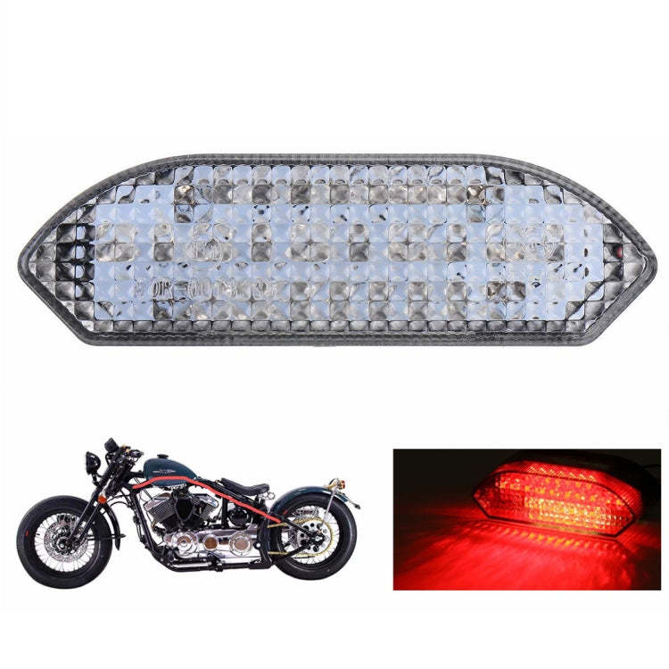 MK-285 Motorcycle LED Taillight Plate Light(Without Stand Red Cover) by buy2fix
