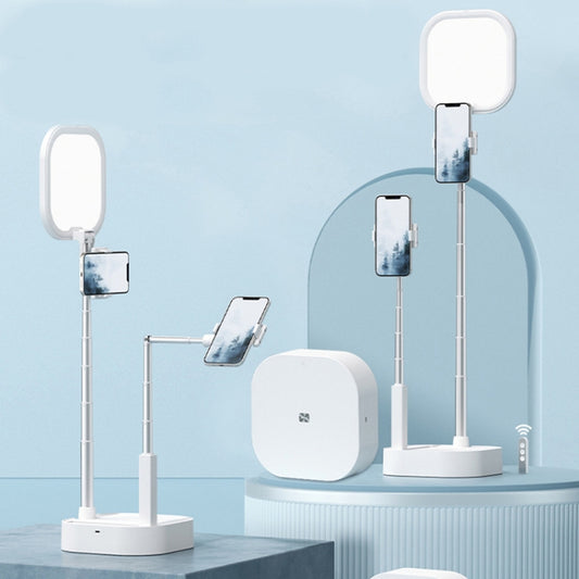 V8 Dual-Camera 360-Degree Rotating Light-Filling Live Stand, Spec: Holder + Remote by buy2fix