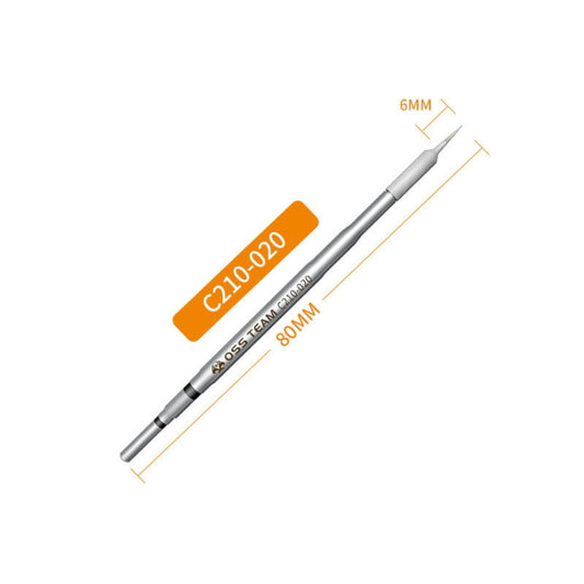 OSS Team C210 Series Soldering Iron Tip Welding Head For JBC T210 / C CD-2SD / 2SHE(Straight Head) by OSS Team