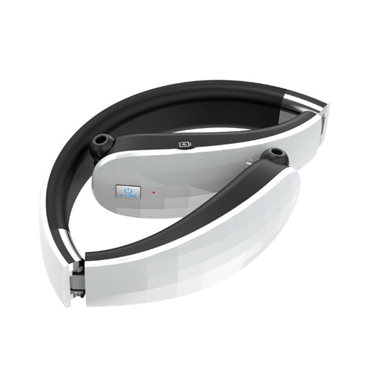 Telescopic Neck-Mounted Folding Bluetooth Earphone(White) by buy2fix