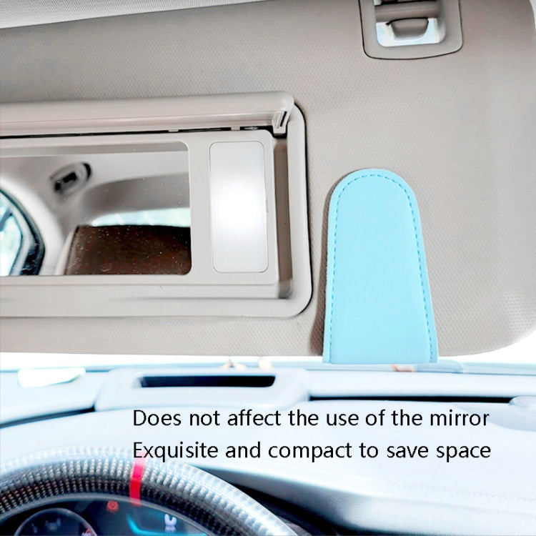 2 PCS Car Sun Visor Glasses Clip Ticket Storage Clip(Blue) - In Car by buy2fix | Online Shopping UK | buy2fix