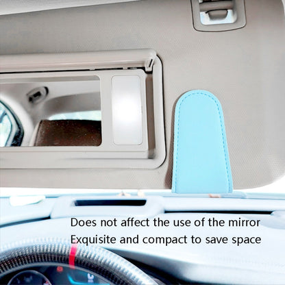 2 PCS Car Sun Visor Glasses Clip Ticket Storage Clip(Beige) - In Car by buy2fix | Online Shopping UK | buy2fix