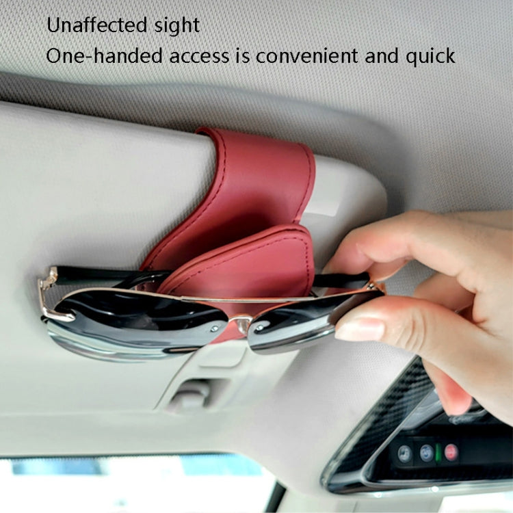 2 PCS Car Sun Visor Glasses Clip Ticket Storage Clip(Blue) - In Car by buy2fix | Online Shopping UK | buy2fix