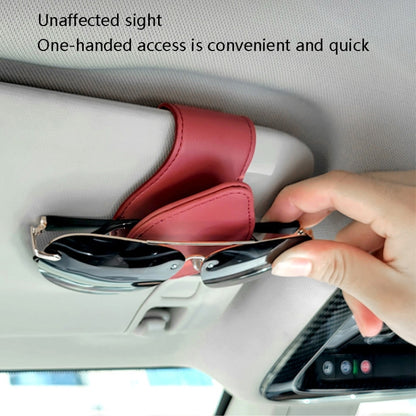 2 PCS Car Sun Visor Glasses Clip Ticket Storage Clip(Yellow) - In Car by buy2fix | Online Shopping UK | buy2fix