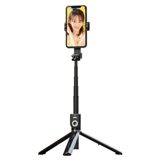 P80 1.33m Integrated Bluetooth Selfie Stick With TIKTOK Remote Control Makeup Mirror by buy2fix