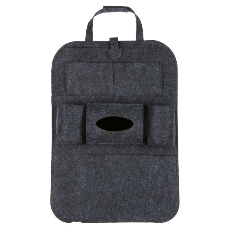 Thicken Felt Cloth Car Seat Storage Bag(Deep Gray) - In Car by buy2fix | Online Shopping UK | buy2fix