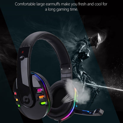 Soyto 733RGB Luminous Computer Headset For Xbox / PS4 / PS5(Black) - Multimedia Headset by Soyto | Online Shopping UK | buy2fix