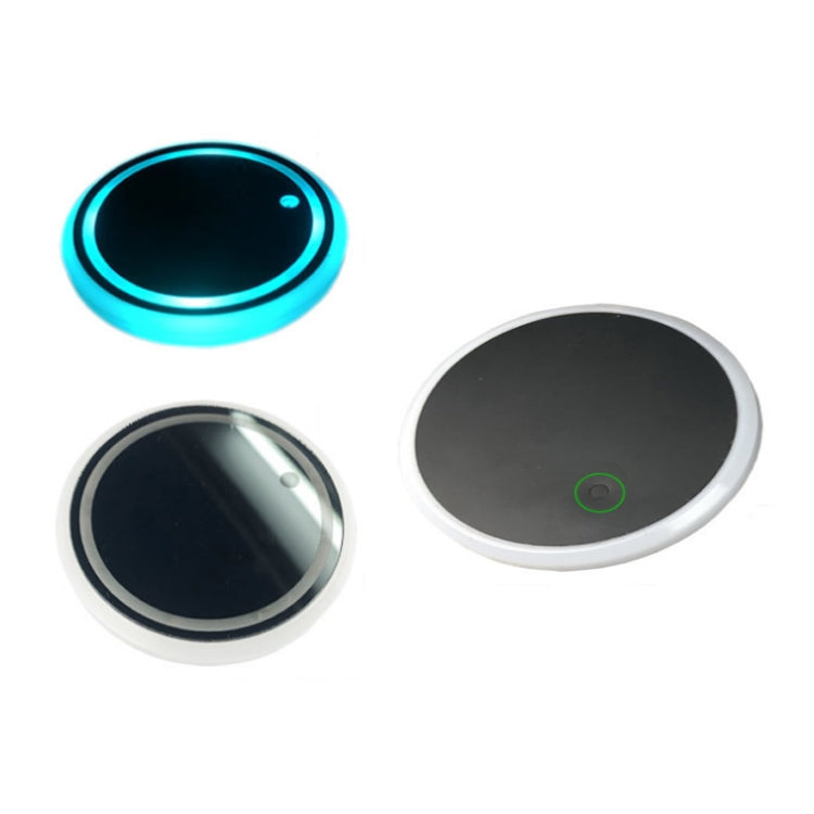 1 Pair 68mm LED Smart Light-Emitting Coaster Light Car Cup Slot Atmosphere Light(Magic Array) - In Car by buy2fix | Online Shopping UK | buy2fix