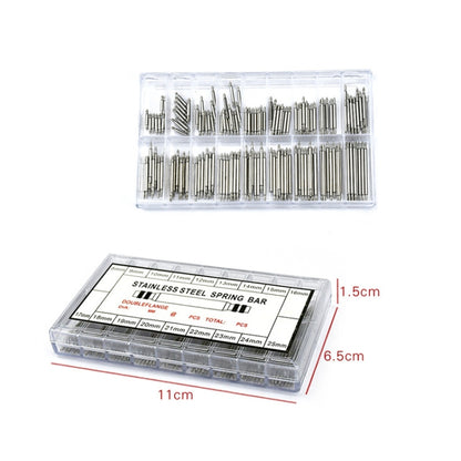 2 Boxes 180 PCS / Box C014 8-25mm Stainless Steel Seamless Box Packing Spring Bar - Watch Accessories & Parts by buy2fix | Online Shopping UK | buy2fix