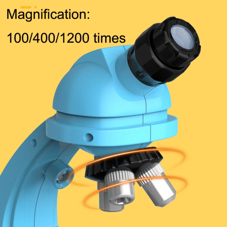 GB002 HD 1200 Times Wide Angle Microscope Children Educational Toys(Blue) - Consumer Electronics by buy2fix | Online Shopping UK | buy2fix