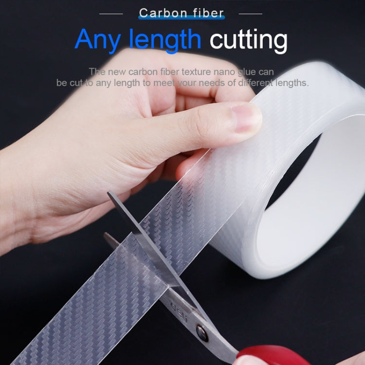 7cm x 5m Car Carbon Fiber Bumper Anti-Collision Strip by buy2fix