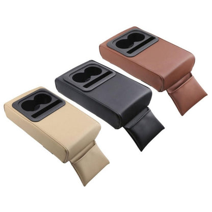 Car Armrest Box Increased Support With Rear Seat Water Cup Holder(Brown) - In Car by buy2fix | Online Shopping UK | buy2fix