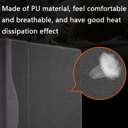 Laptop Leather Anti-Fall Protective Case For HP Envy 13-AQ Ad Ah(Wine Red) by buy2fix