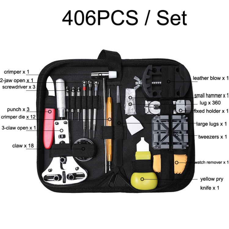 406 PCS / Set Watch Repair And Disassembly Tool Set - Watch Repair Tools by buy2fix | Online Shopping UK | buy2fix