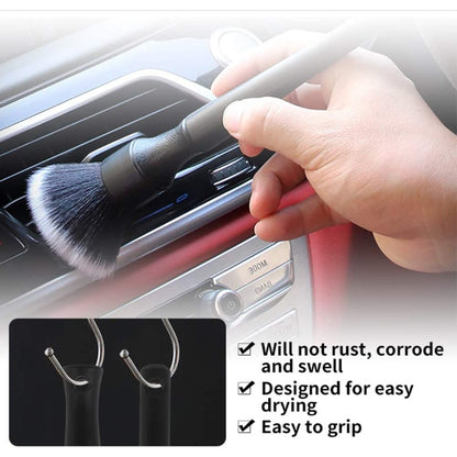 Car Air Conditioner Outlet Brush Interior Cleaning Soft Brush, Specification: Small+Large(Red) - In Car by buy2fix | Online Shopping UK | buy2fix