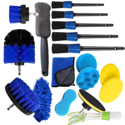 18 PCS / Set Multi-Function Cleaning Electric Drill Brush - In Car by buy2fix | Online Shopping UK | buy2fix