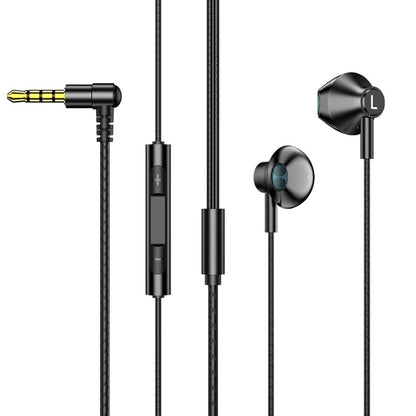 TS6800 3.5mm Metal Elbow Noise Cancelling Wired Game Earphone(Black) - Normal Style Earphone by buy2fix | Online Shopping UK | buy2fix