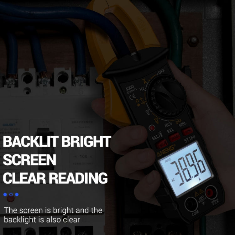 ANENG ST180 Digital Display Clamp AC & DC Intelligent Voltage Multimeter(Red) - Consumer Electronics by ANENG | Online Shopping UK | buy2fix