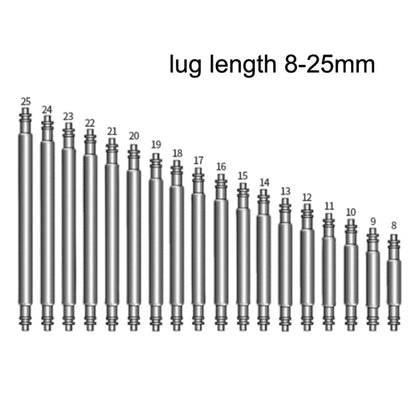 360 PCS / Set with Ear Batch 10-27mm Strap Connecting Shaft Stainless Steel Watch Spring Bar - Watch Accessories & Parts by buy2fix | Online Shopping UK | buy2fix