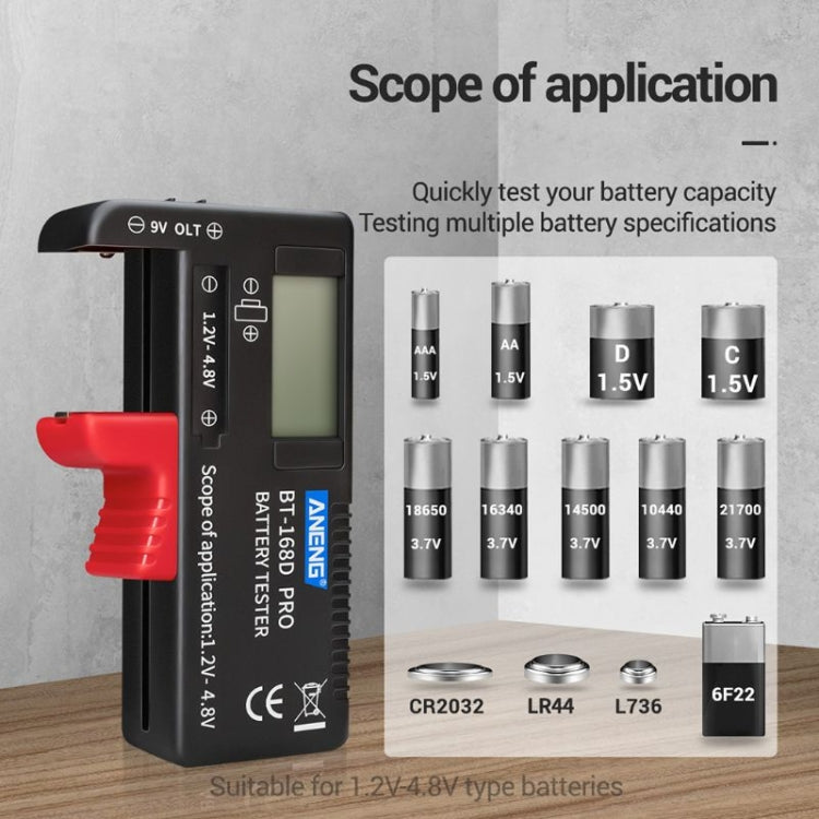 ANENG BT-168 PRO High Precision Battery Voltage Tester - Consumer Electronics by ANENG | Online Shopping UK | buy2fix