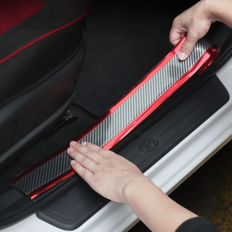1m Car Bumper Anti-Collision Strip, Color: Carbon Fiber Black 7cm by buy2fix