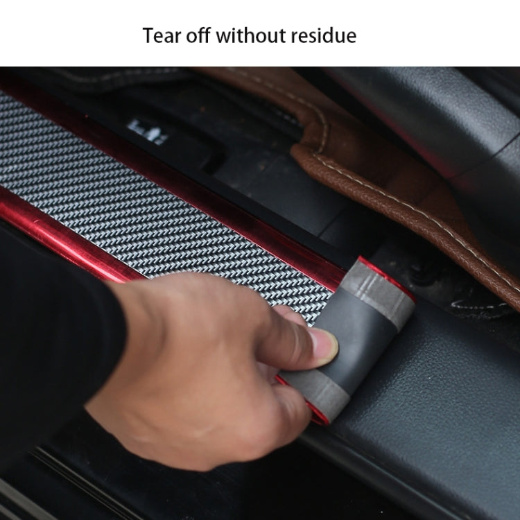 1m Car Bumper Anti-Collision Strip, Color: Carbon Fiber Black 7cm by buy2fix