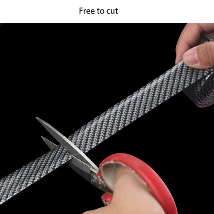 1m Car Bumper Anti-Collision Strip, Color: Carbon Fiber Black 7cm by buy2fix