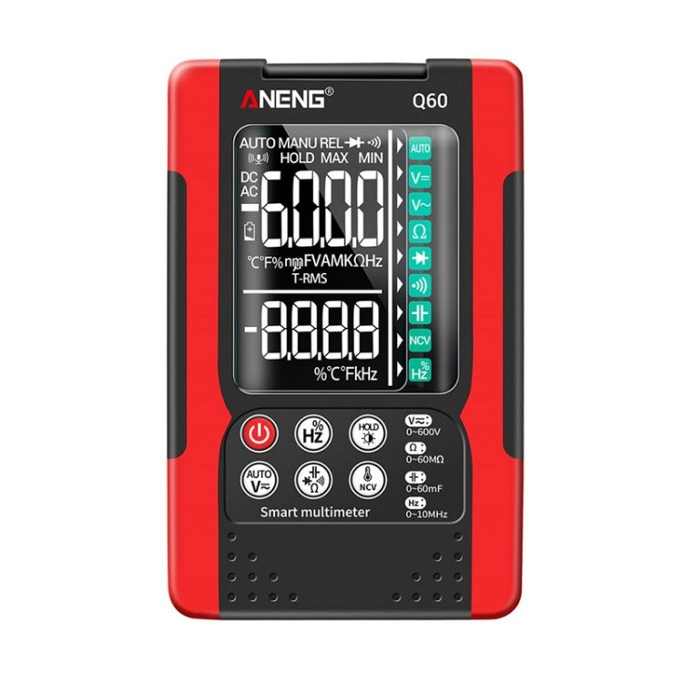 ANENG Automatic Intelligent High Precision Digital Multimeter, Specification: Q60 Intelligent(Red) - Consumer Electronics by ANENG | Online Shopping UK | buy2fix