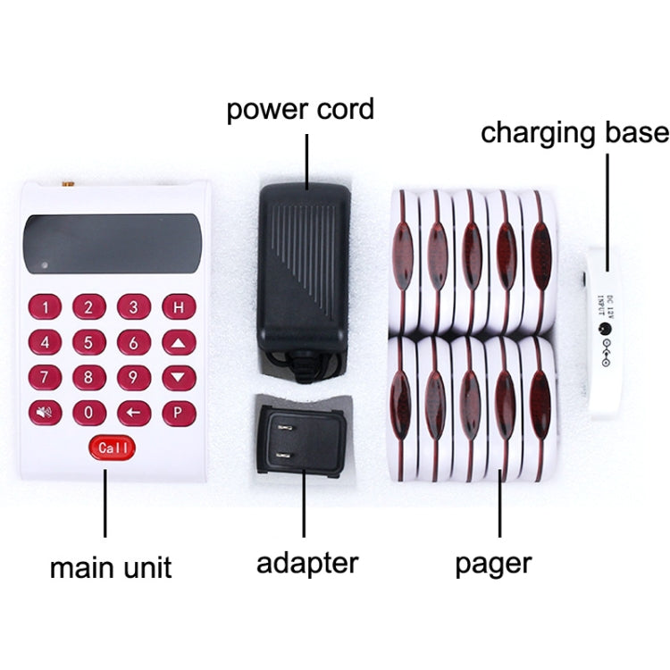 QC03 Wireless Meal Picker Restaurant Vibrating Bell Caller - Security by buy2fix | Online Shopping UK | buy2fix