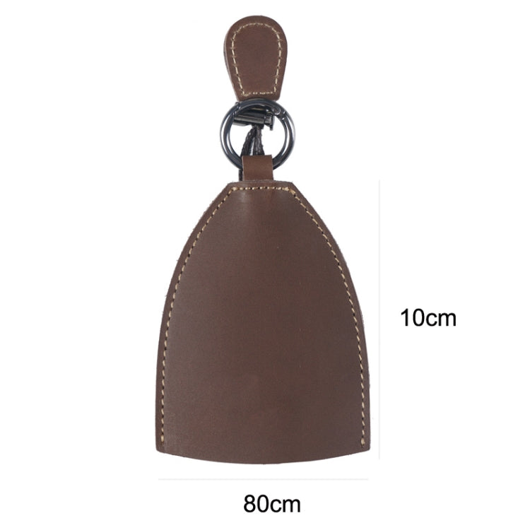 18Y-009 Vintage Handmade Leather Car Pull-Out Key Case(Oil Wax Skin Tea) by buy2fix